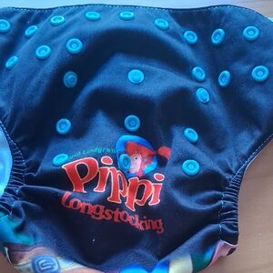 Kids Diaper Cover - Black and Blue